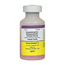 Fluvac Innovator 5 (2-way Sleeping Sickness + Tet + Flu + Rhino) Equine Vaccine  - 10 dose Zoetis Animal Health